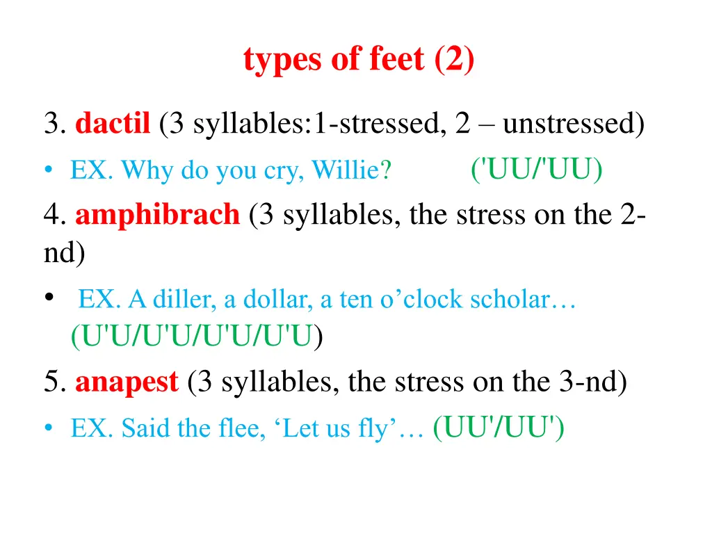 types of feet 2