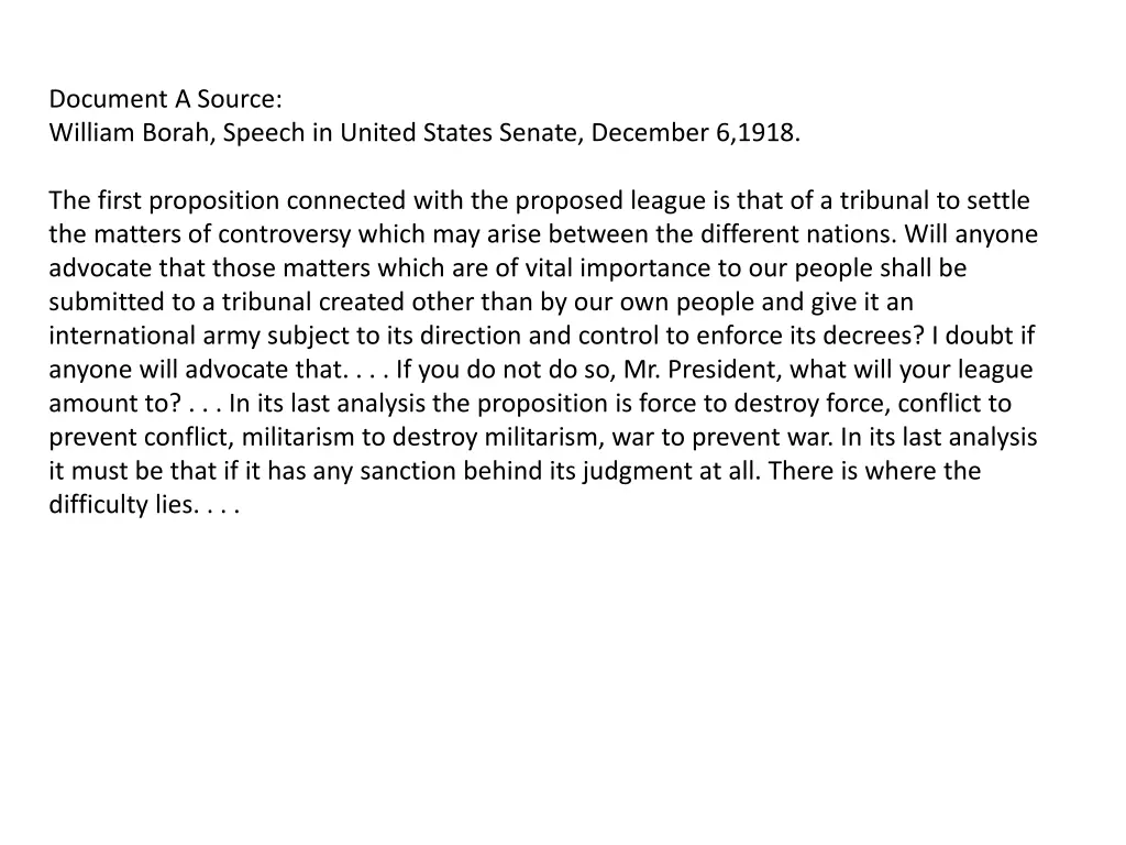 document a source william borah speech in united