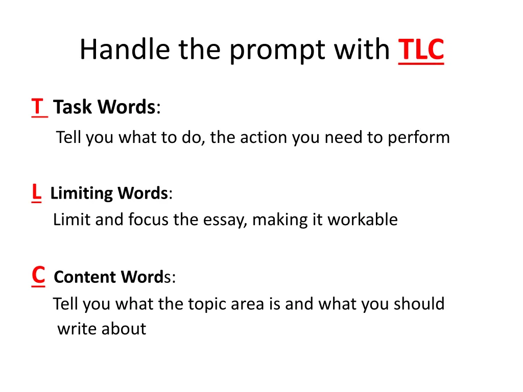 handle the prompt with tlc