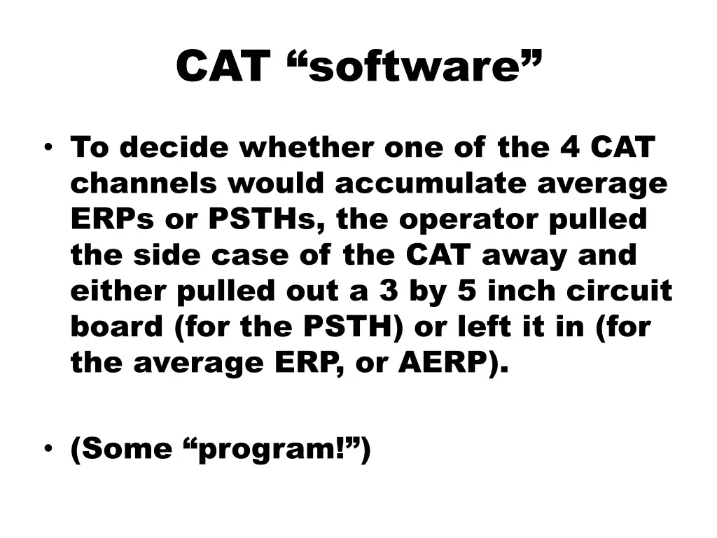 cat software