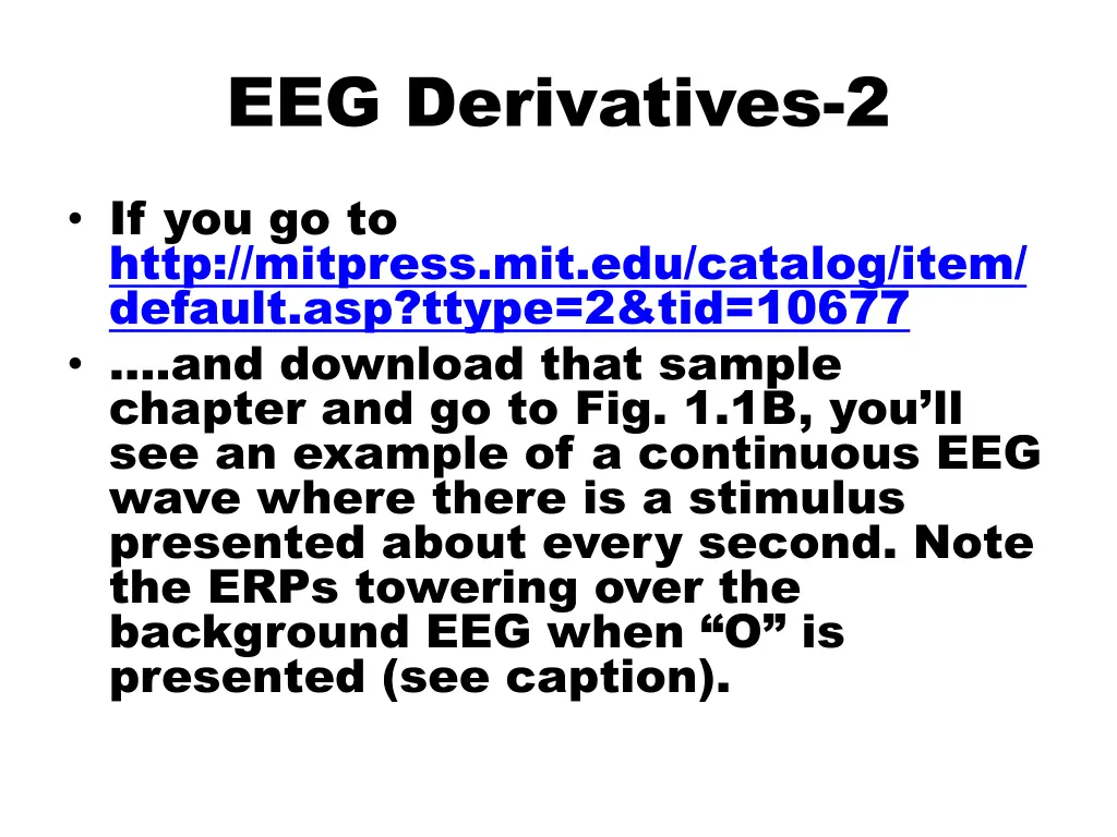 eeg derivatives 2