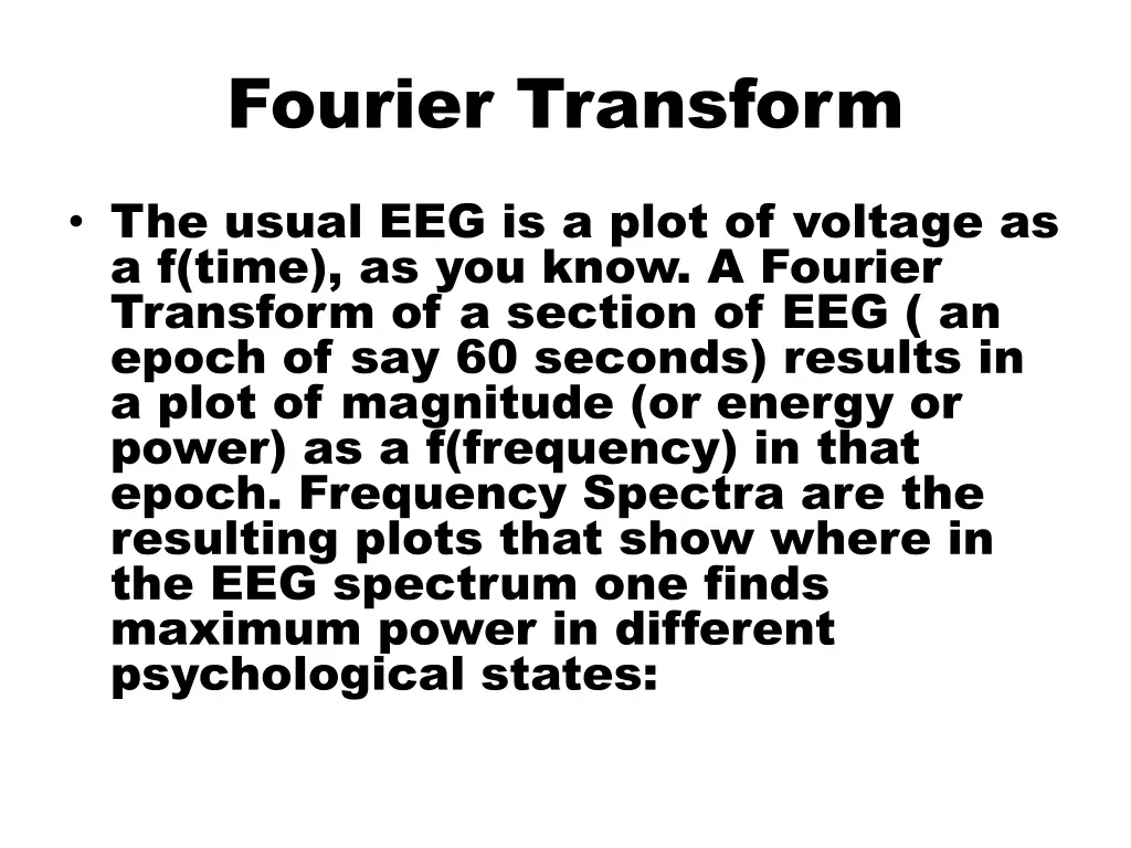 fourier transform