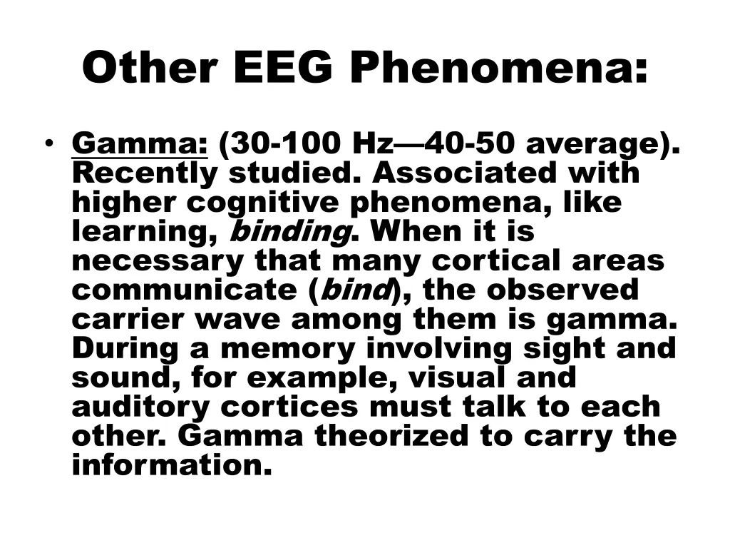 other eeg phenomena