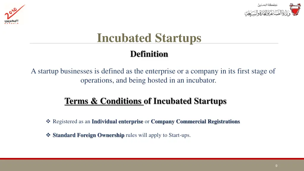 incubated startups definition