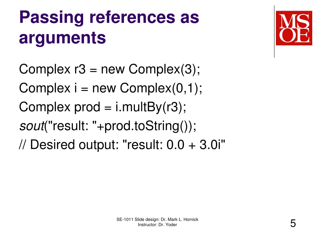 passing references as arguments 1