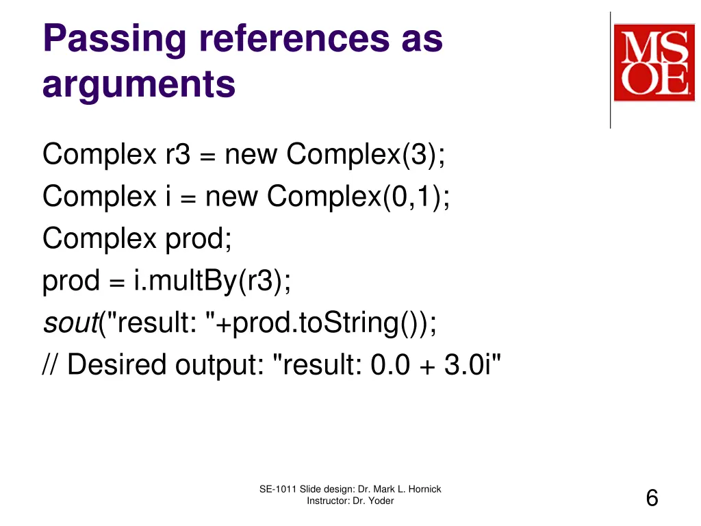 passing references as arguments 2