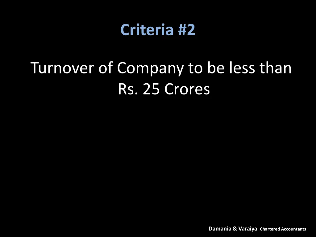 criteria 2