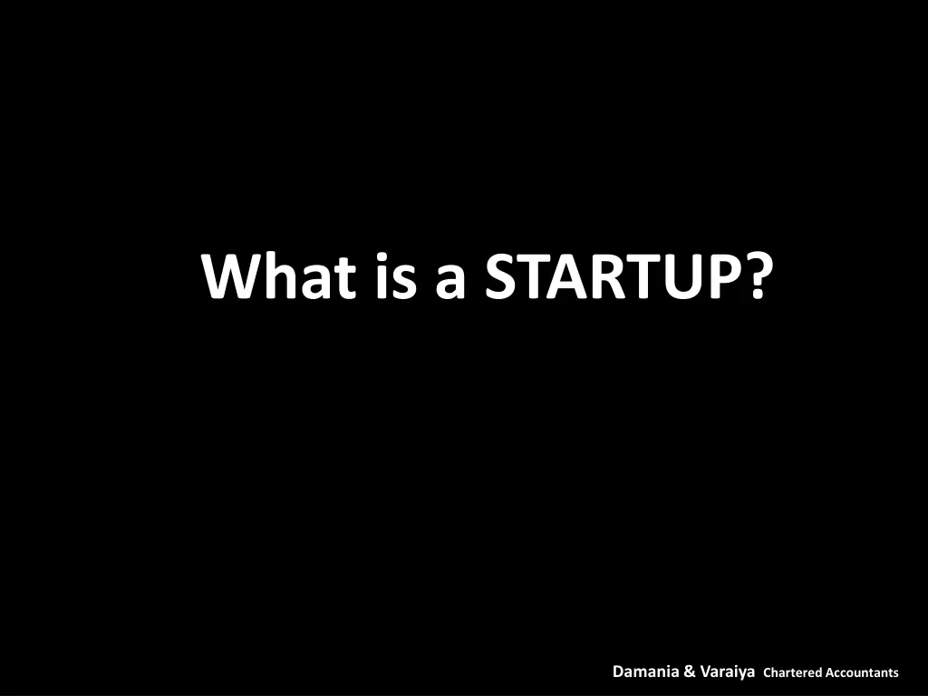 what is a startup