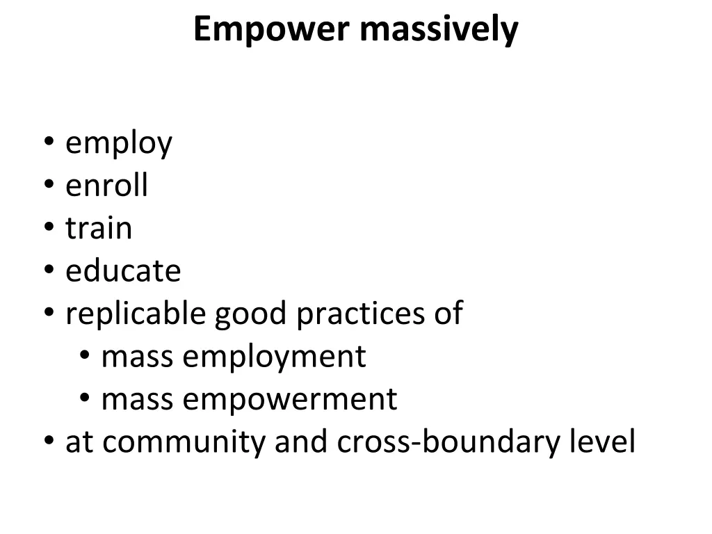 empower massively