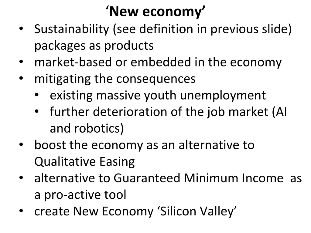 new economy