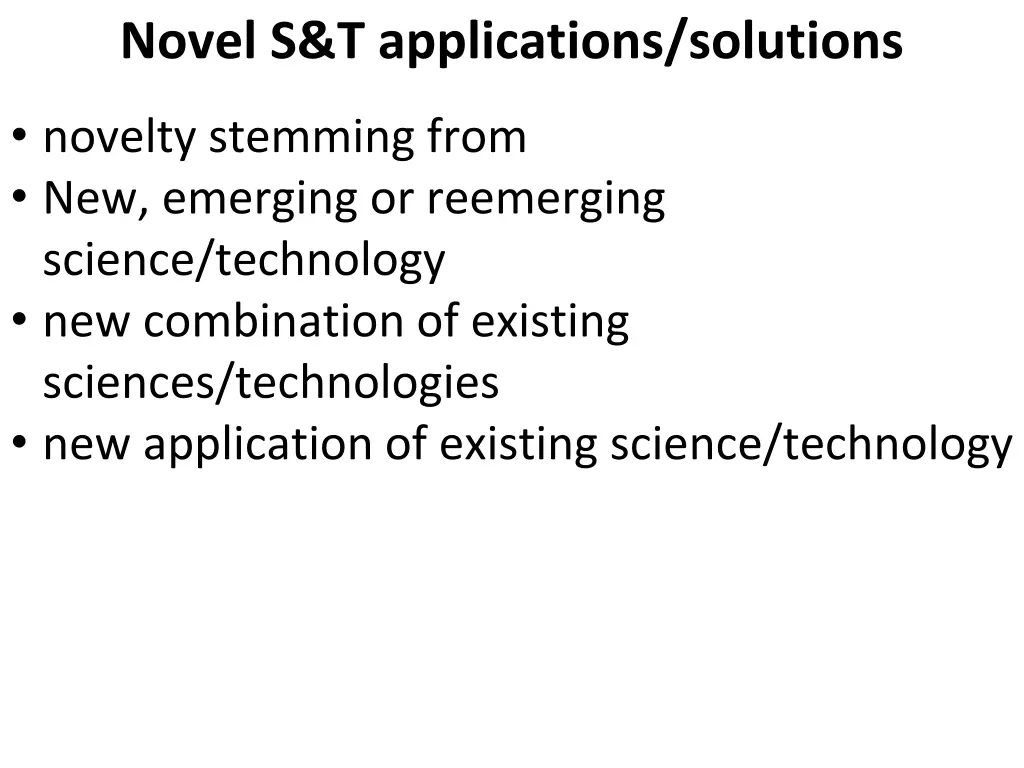 novel s t applications solutions