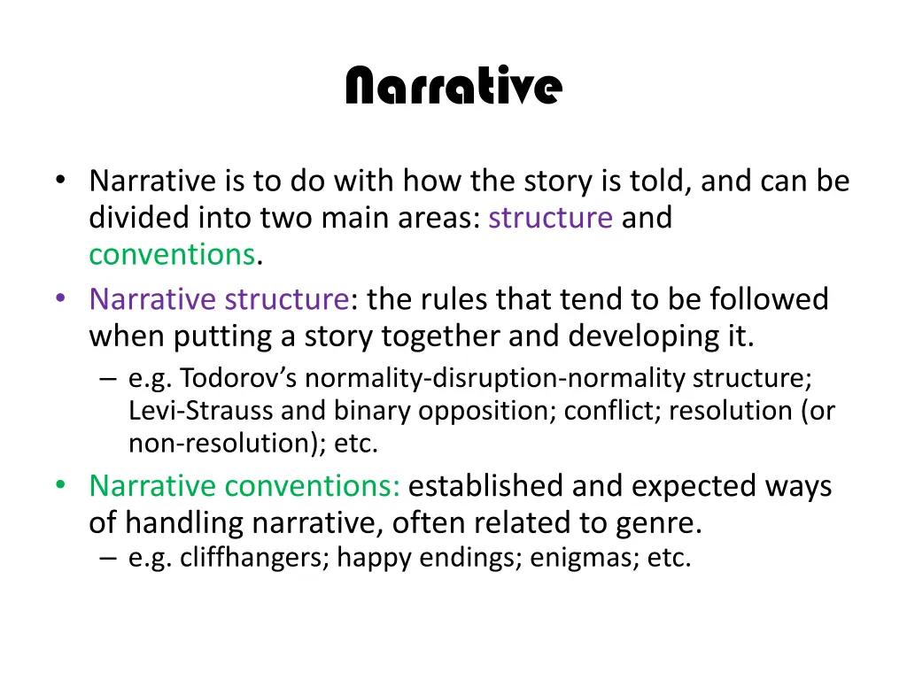 narrative