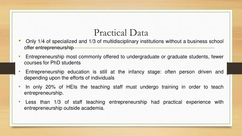 practical data