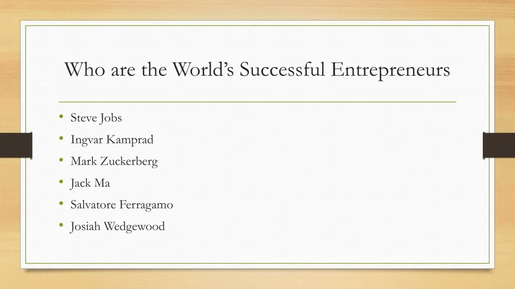 who are the world s successful entrepreneurs