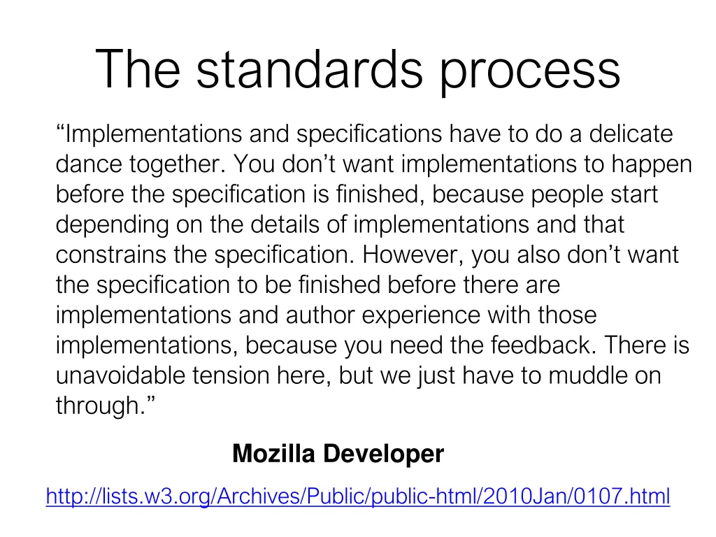 the standards process 1