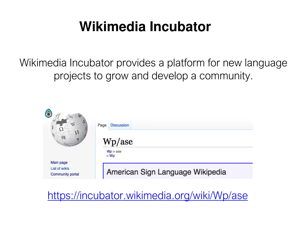 wikimedia incubator