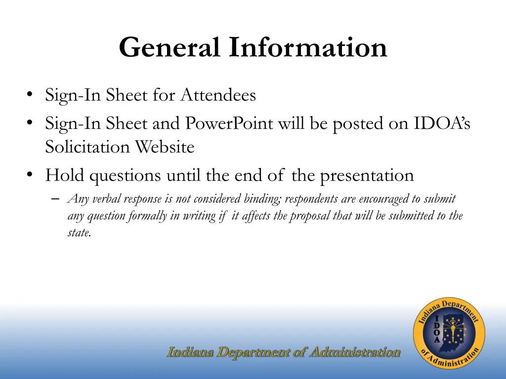 general information