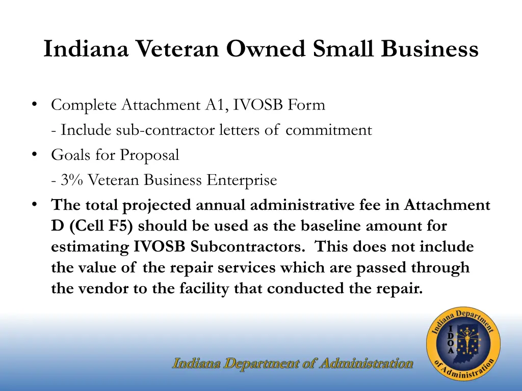 indiana veteran owned small business