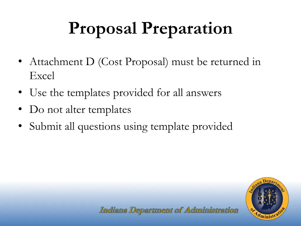 proposal preparation