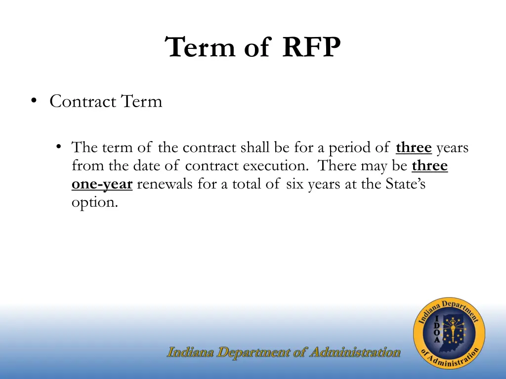 term of rfp