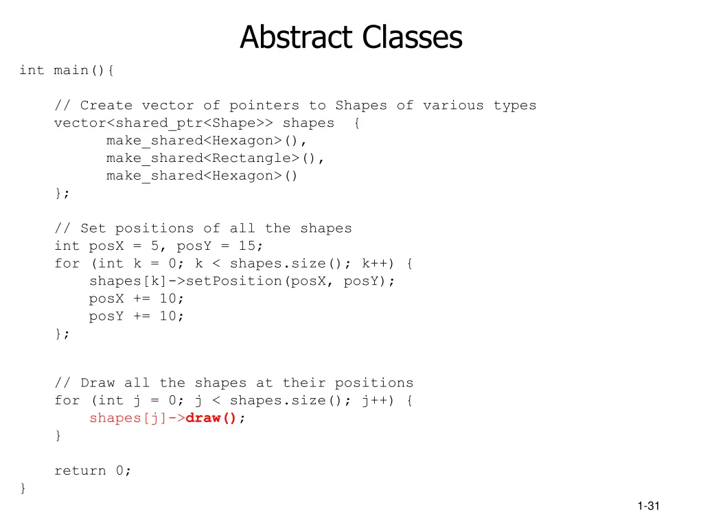 abstract classes 2