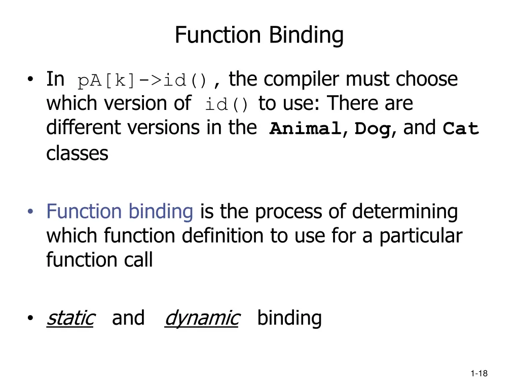 function binding