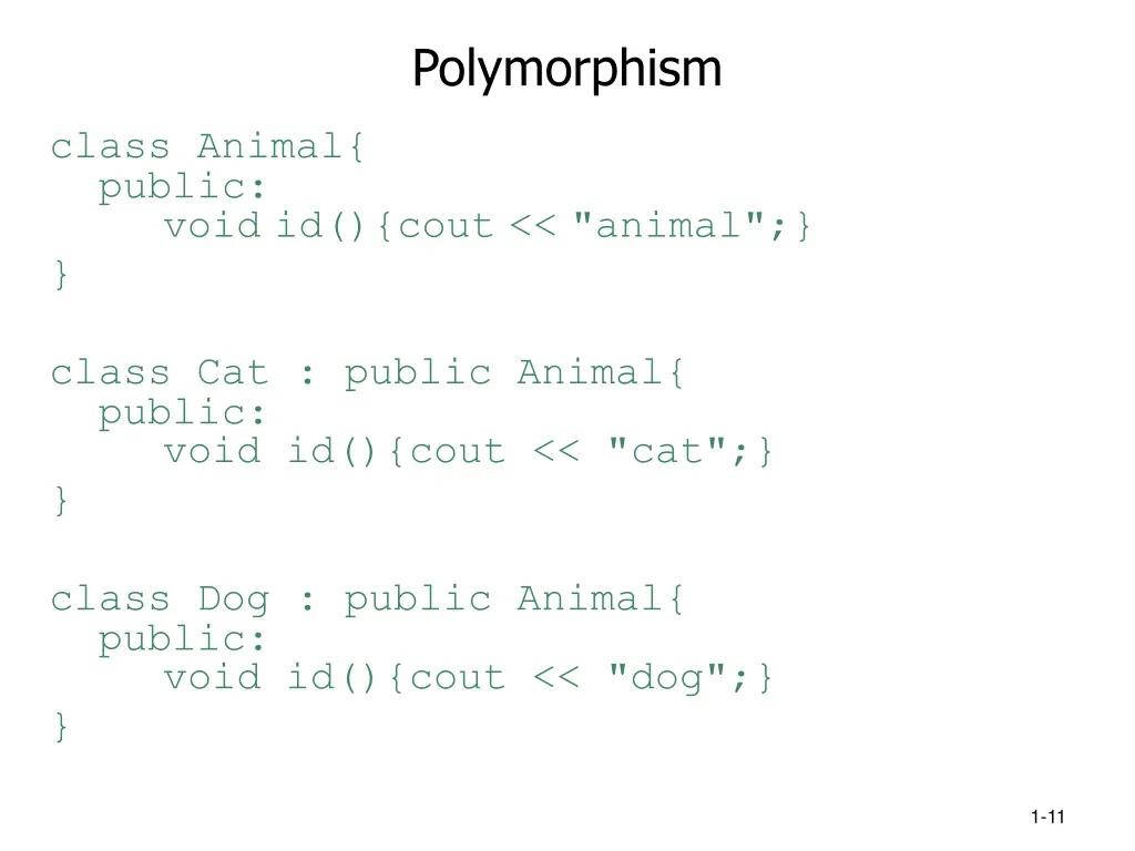 polymorphism 1