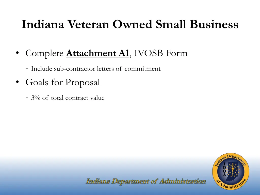 indiana veteran owned small business