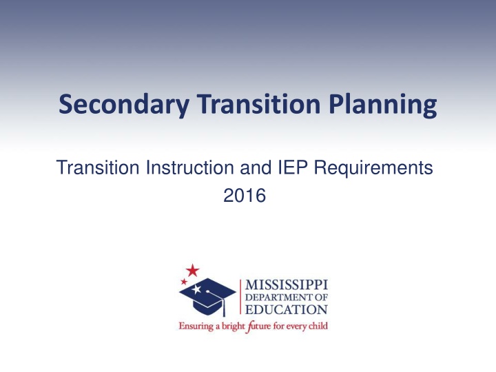 secondary transition planning