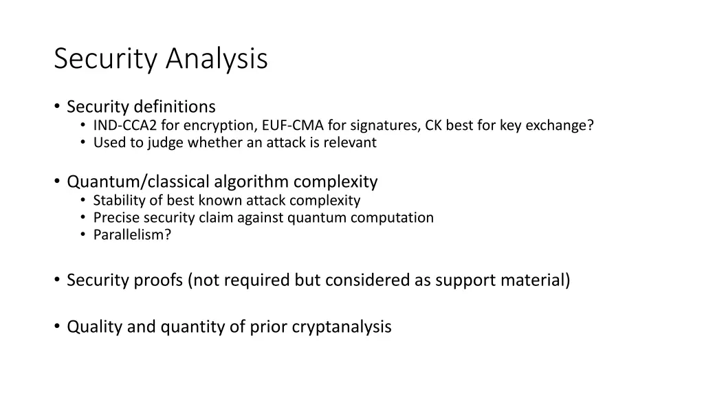 security analysis