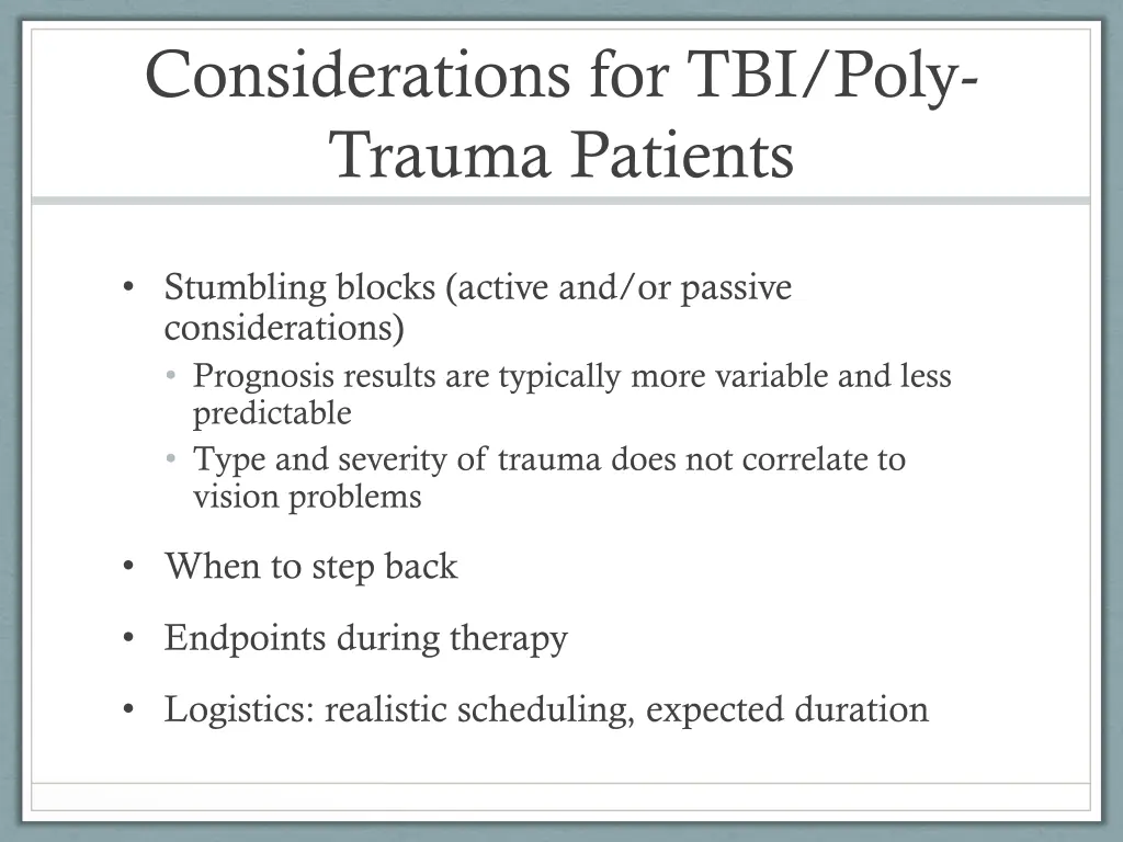 considerations for tbi poly trauma patients 1