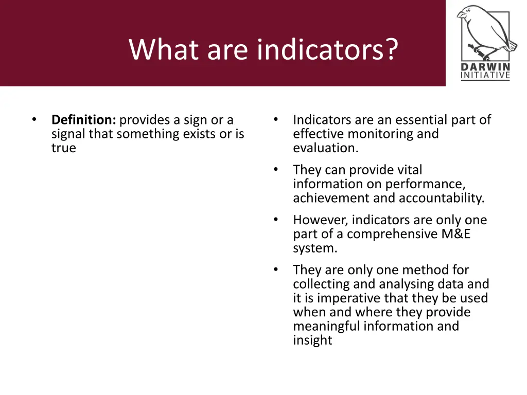 what are indicators