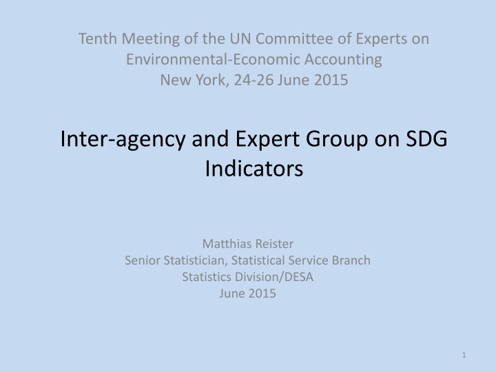 tenth meeting of the un committee of experts