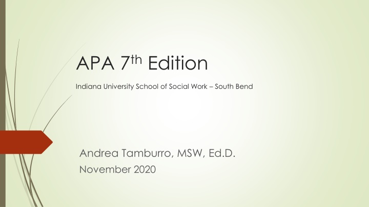 apa 7 th edition