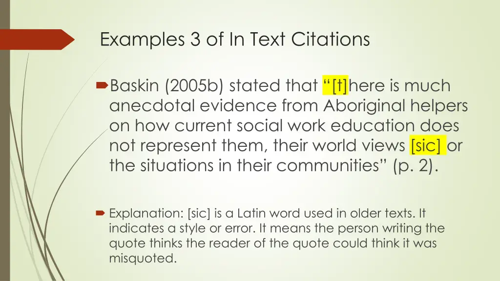 examples 3 of in text citations