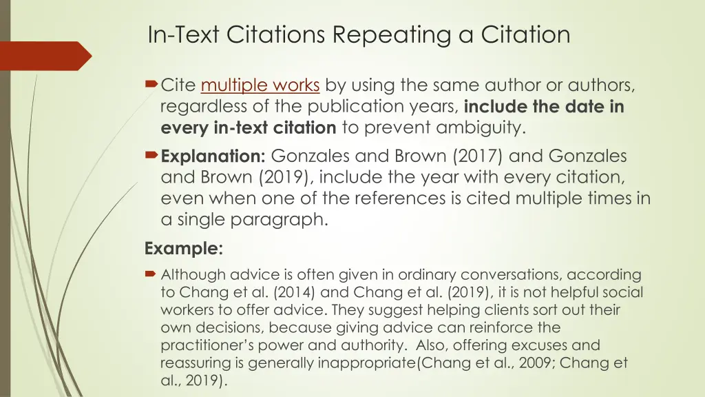 in text citations repeating a citation