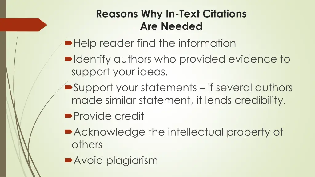 reasons why in text citations are needed help