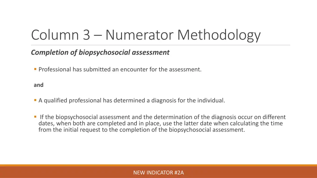 column 3 numerator methodology 1