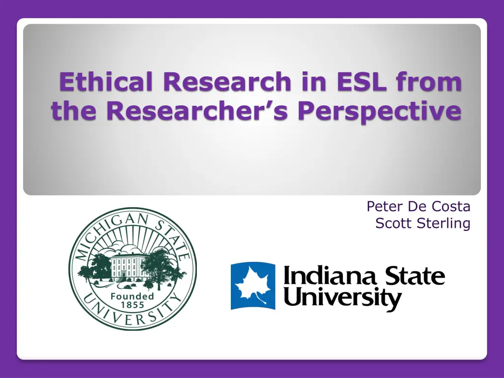 ethical research in esl from the researcher