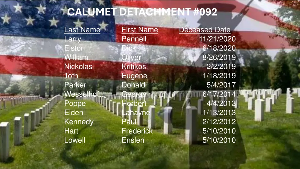 calumet detachment 092