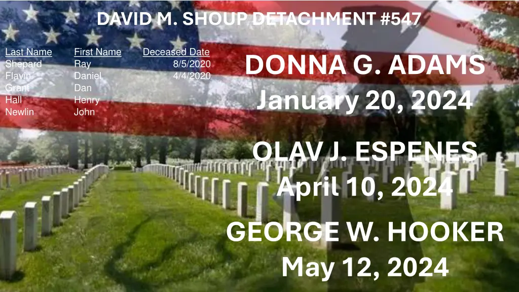 david m shoup detachment 547