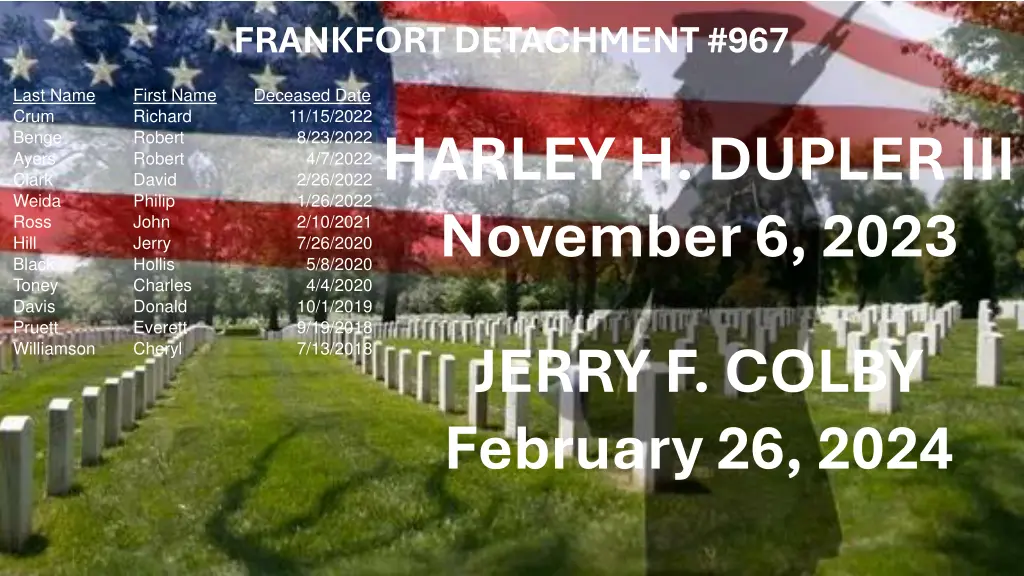 frankfort detachment 967