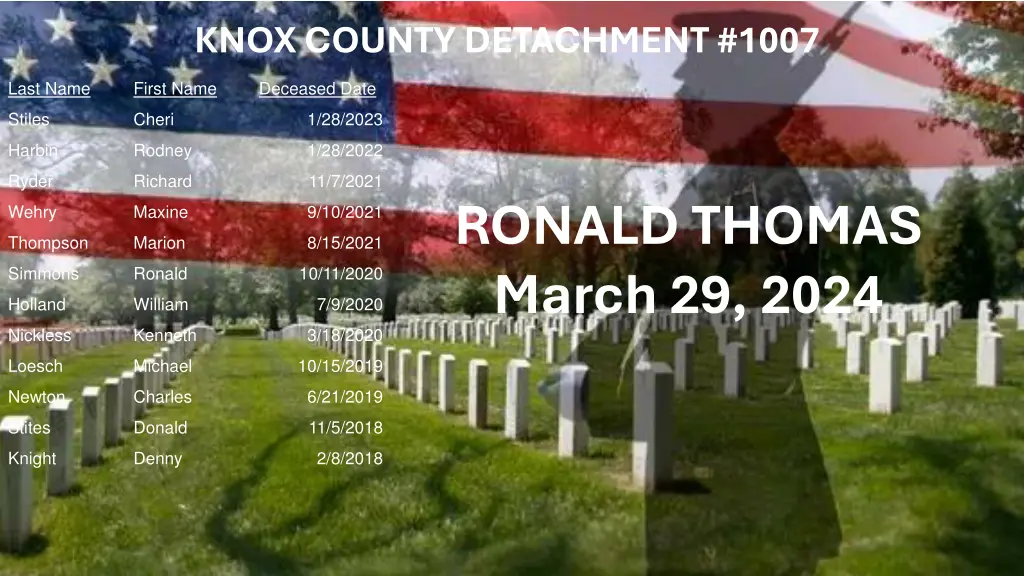 knox county detachment 1007