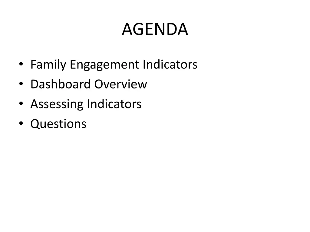 agenda