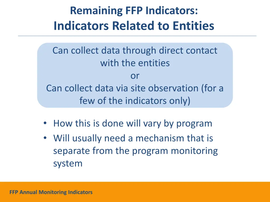 remaining ffp indicators indicators related 1