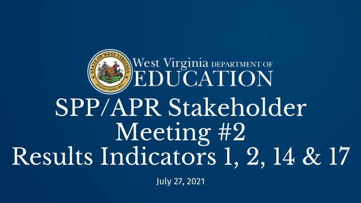 spp apr stakeholder meeting 2 results indicators