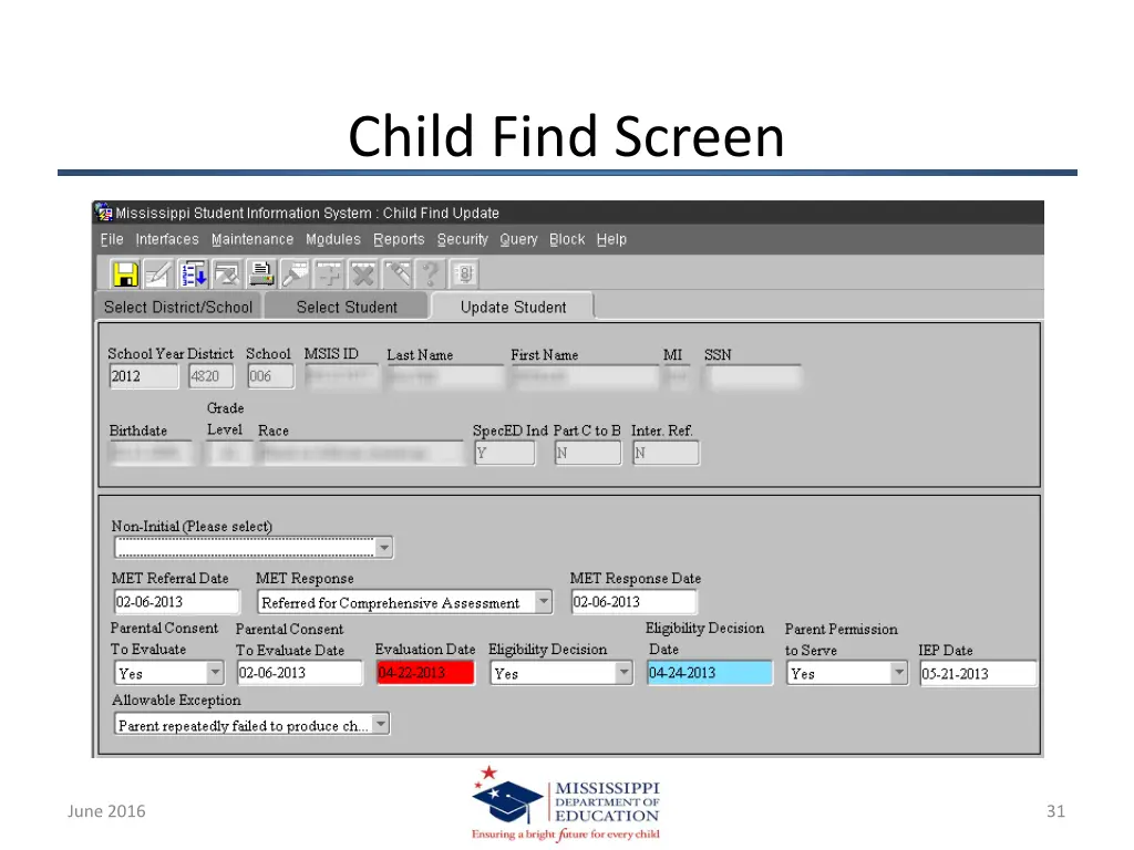 child find screen 1