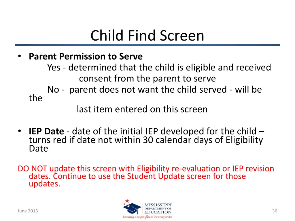 child find screen 6