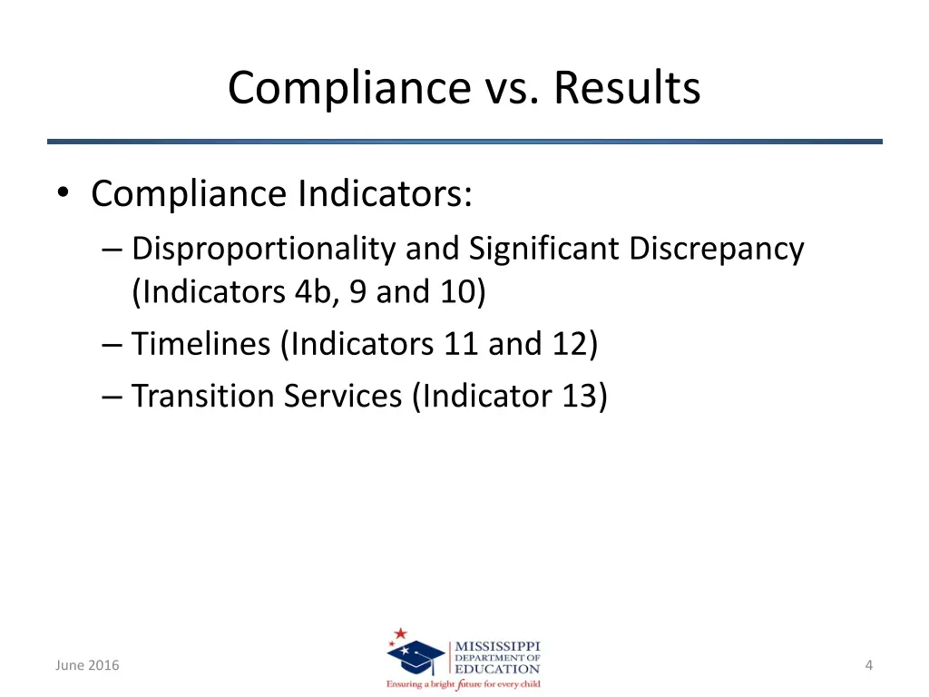 compliance vs results