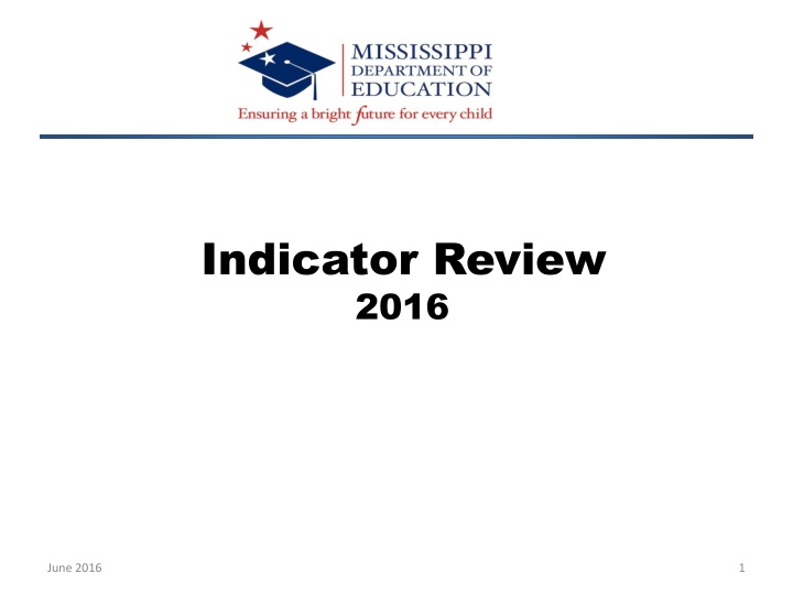 indicator review 2016